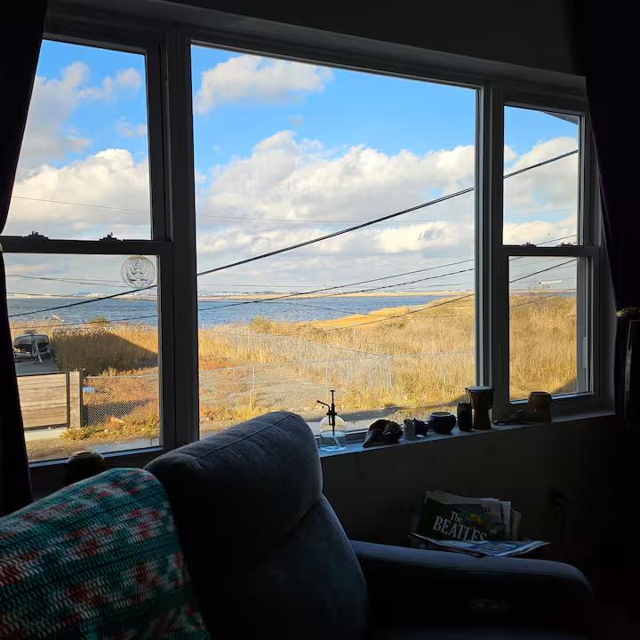 Bay view from the living room