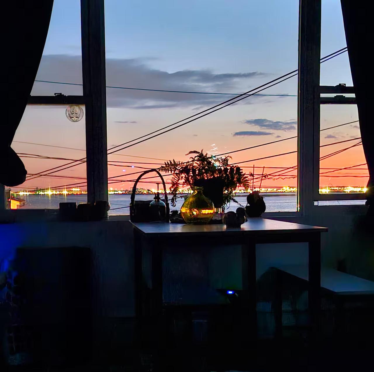 Skyline at sunset